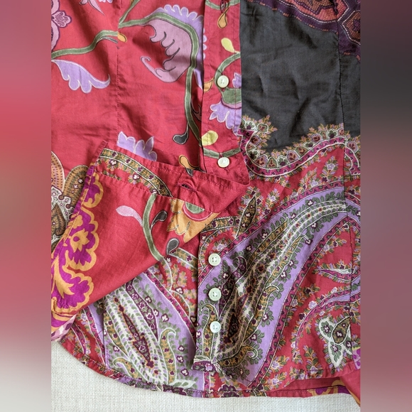 ETRO Milano Patterned Cotton Button Down Shirt - Picture 2 of 6